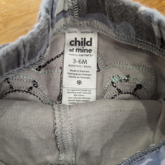 Baby camo jogging pants with truck on the bum. EUC. - Picture 2 of 3